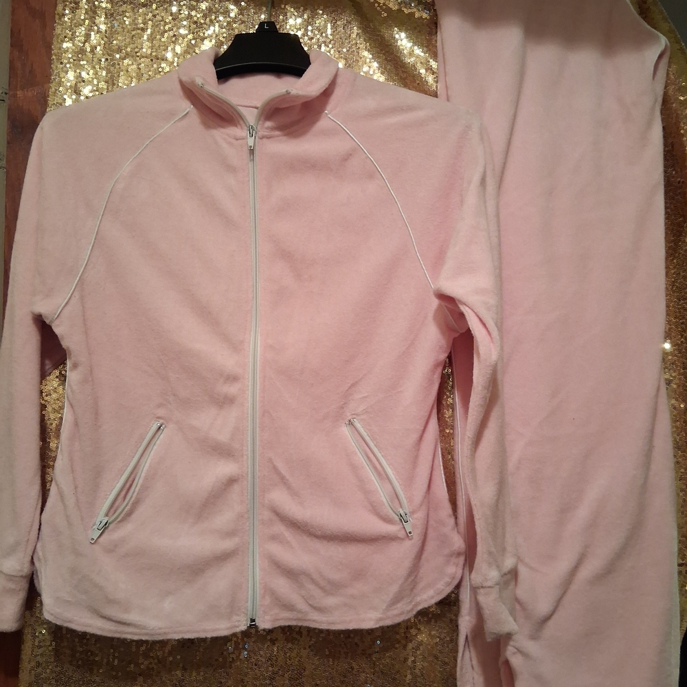Aigle Light Pink Zip-Up Pantsuit